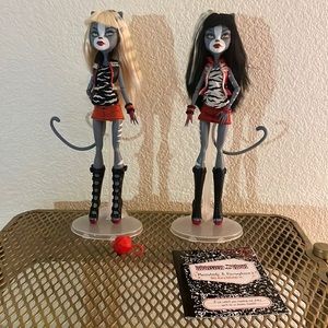 Monster high Meowlody and Purrsephone